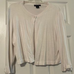Jessica Howard cardigan XL white bow sleeve detail